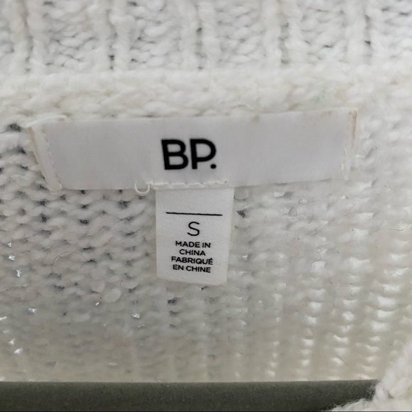 BP White Knit Pullover Sweater - Picture 3 of 4